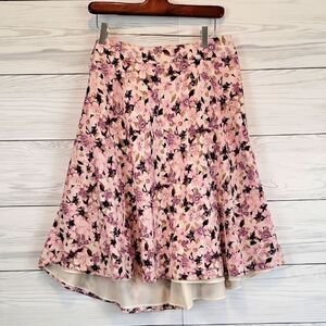 Cj Banks Floral Pink A-Line Skirt Womens Size 14W